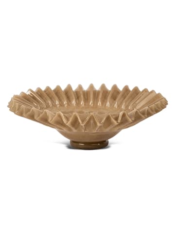 Byon Servierschale "Lori" in Beige - (H)12 x Ø 38 cm