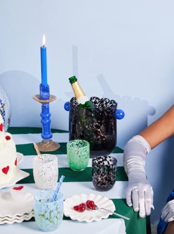 Byon Szklanki (2 szt.) "Messy" w kolorze czarnym - 300 ml