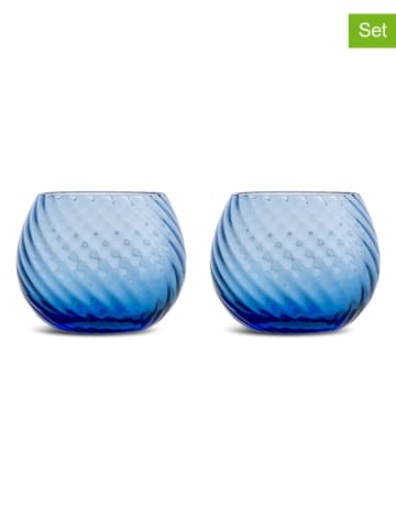 Byon 2er-Set: Wassergläser "Opacity" in Blau - 220 ml