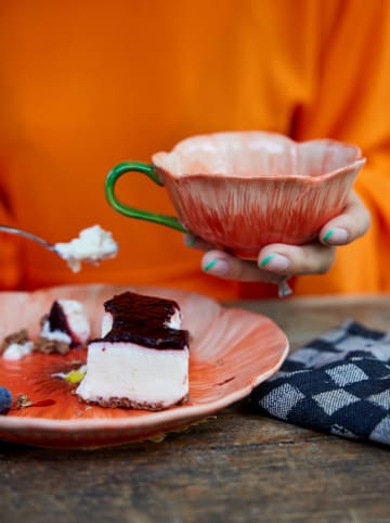 Byon Kubek "Poppy" w kolorze czerwonym do herbaty - 200 ml