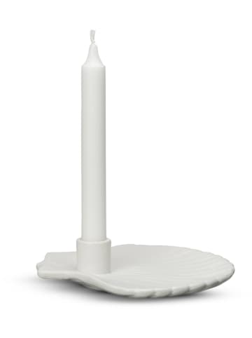 Byon Świecznik "Shell" w kolorze białym - 21 x 18 cm