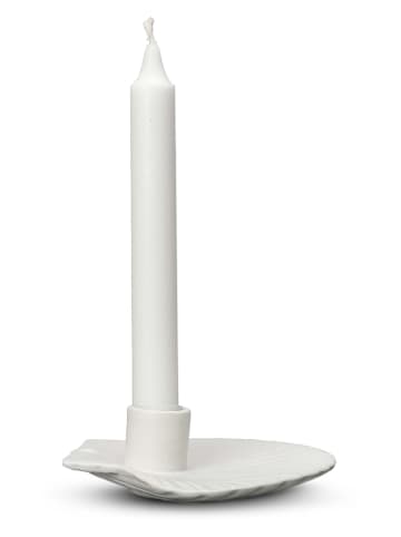 Byon Świecznik "Shell" w kolorze białym - 15,5 x 4 x 13 cm