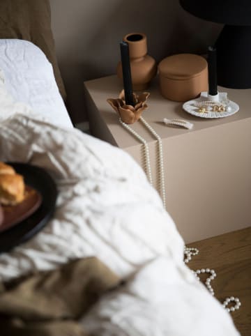 Byon Świecznik "Shell" w kolorze białym - 15,5 x 4 x 13 cm