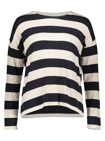 Juvia Longsleeve in Creme/ Dunkelblau