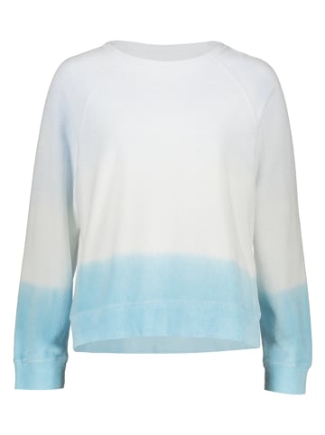 Juvia Sweatshirt in Weiß/ Hellblau