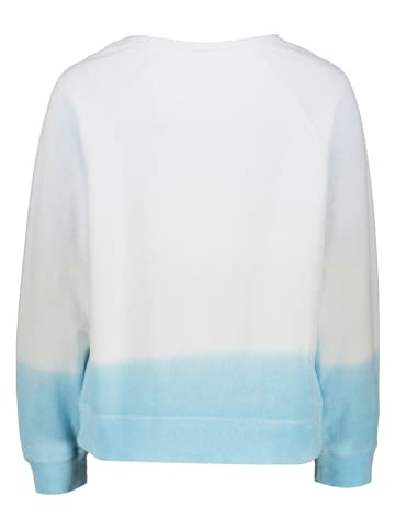 Juvia Sweatshirt in Weiß/ Hellblau