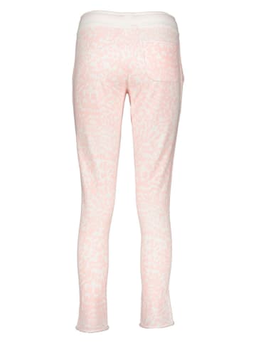 Juvia Sweatbroek beige/wit