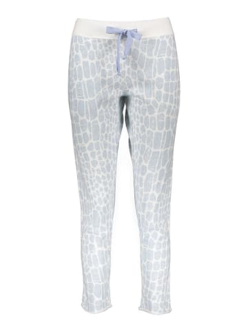 Juvia Sweatbroek lichtblauw/wit