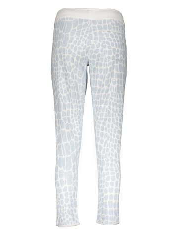 Juvia Sweatbroek lichtblauw/wit