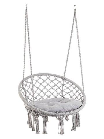 Bizzotto Hängesessel "Javier" in Grau - (H)130 x Ø 80 cm