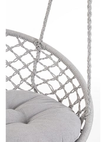 Bizzotto Hängesessel "Javier" in Grau - (H)130 x Ø 80 cm