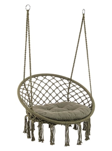 Bizzotto Hängesessel "Javier" in Khaki - (H)130 x Ø 80 cm