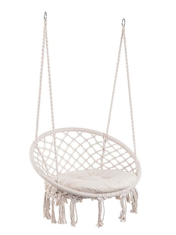 Bizzotto Hängesessel "Javier" in Beige - (H)130 x Ø 80 cm