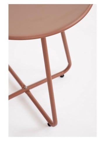 Bizzotto Stolik "Jable" w kolorze jasnobrązowym - wys. 45 x Ø 45 cm