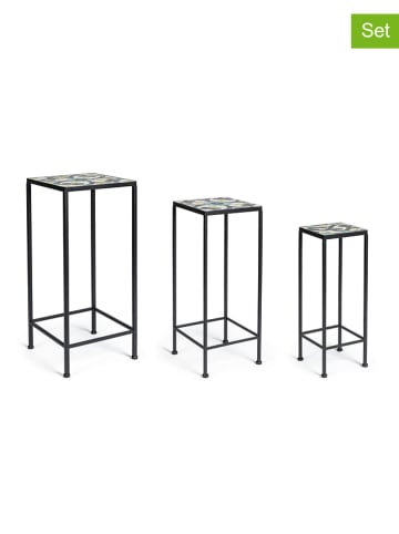 Bizzotto Stojaki (3 szt.) w kolorze czarno-niebieskim na rośliny