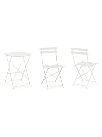 Bizzotto 3-częściowy zestaw ogrodowy "Austin" w kolorze białym