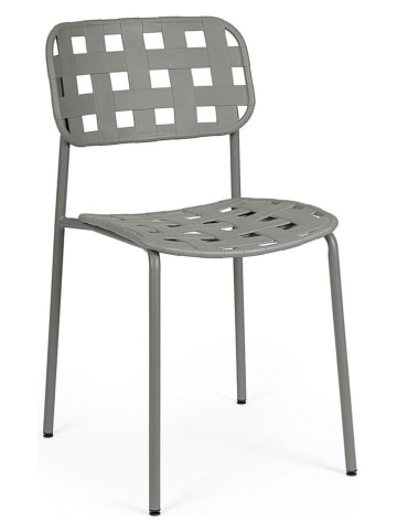 Bizzotto Gartenstuhl "Clover" in Grau - (B)52 x (H)80 x (T)40 cm