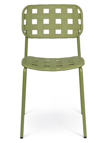 Bizzotto Tuinstoel "Clover" groen - (B)52 x (H)80 x (D)40 cm