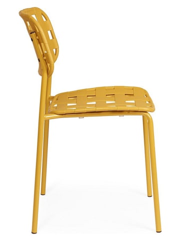 Bizzotto Gartenstuhl "Clover" in Ocker - (B)52 x (H)80 x (T)40 cm