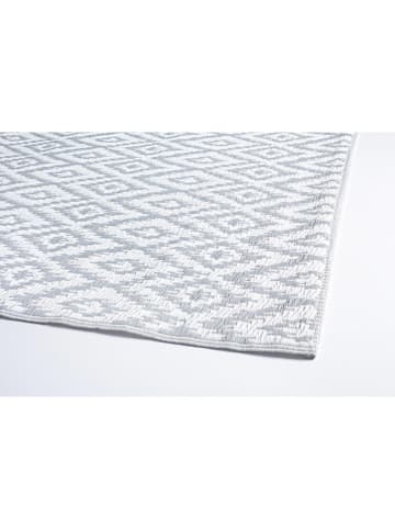 Bizzotto Indoor-/ Outdoor-Teppich "Rhombus in Grau/ Weiß - (L)180 x (B)120 cm