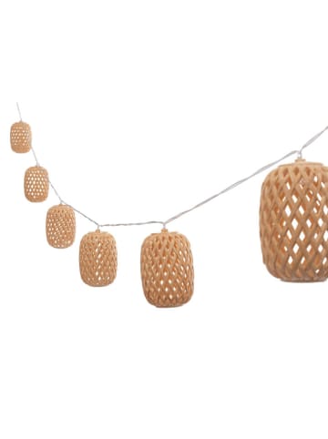 Bizzotto Solar-Lichterkette "Harumy" in Hellbraun - (L)420 cm