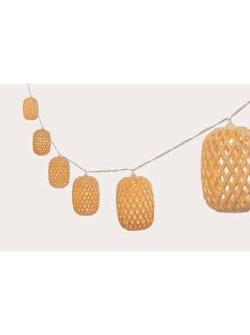 Bizzotto Solar-Lichterkette "Harumy" in Hellbraun - (L)420 cm