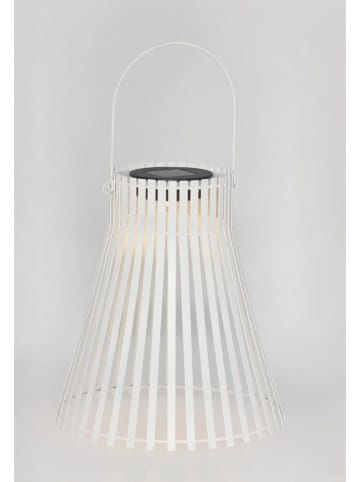 Bizzotto Lampa solarna "Estel" w kolorze białym - wys. 26 x Ø 24 cm