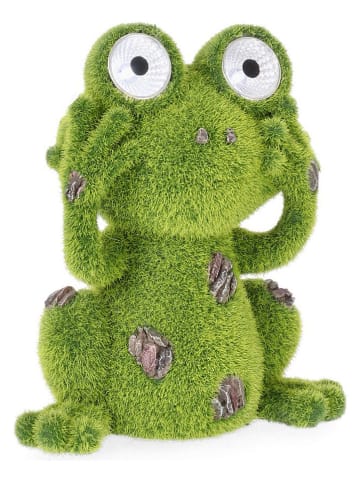 Bizzotto Solarlamp "Frog" groen - (B)18 x (H)21 x (D)10 cm