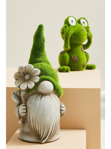 Bizzotto Solar-Leuchte "Frog" in Grün - (B)18 x (H)21 x (T)10 cm 