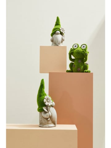 Bizzotto Lampa solarna "Frog" w kolorze zielonym - 18 x 21 x 10 cm