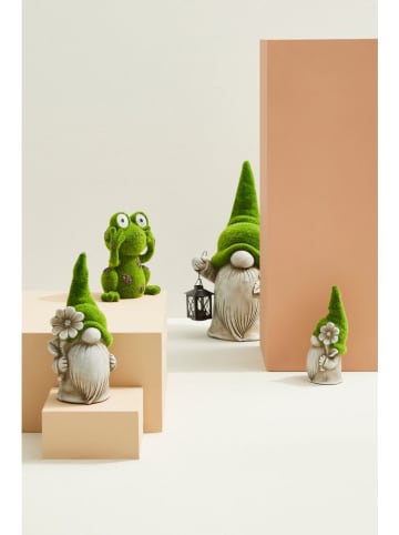 Bizzotto Tuinkabouter grijs/groen - (B)8 x (H)18 x (D)7,5 cm