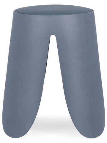 Bizzotto Hocker ''Imogen'' in Dunkelblau - (H)47 x Ø 37 cm