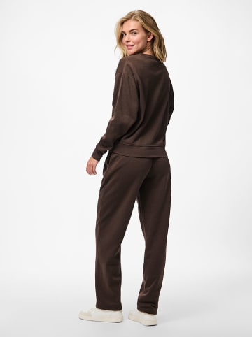 Pieces Sweatshirt "Chilli" in Braun