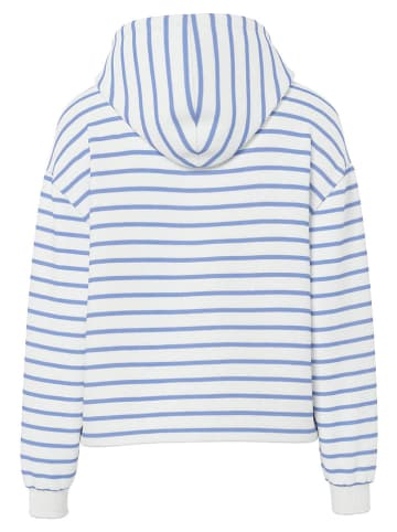 Pieces Pullover "Chilli" in Weiß/ Hellblau