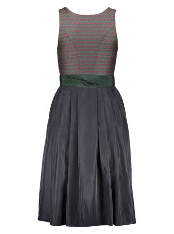 Turi Landhaus Dirndl "Barbara" in Schwarz/ Dunkelgrün