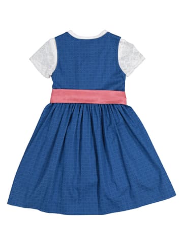 Turi Landhaus Dirndl "Andrea" in Blau/ Rosa