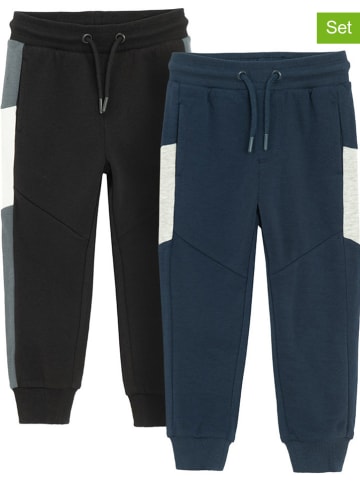 COOL CLUB 2-delige set: sweatbroeken donkerblauw/zwart