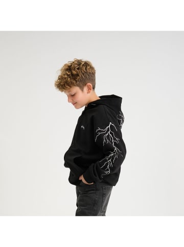 COOL CLUB Sweatjacke in Schwarz in Schwarz