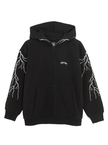 COOL CLUB Sweatjacke in Schwarz in Schwarz