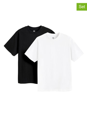 COOL CLUB 2er-Set: Shirts in Schwarz/ Weiß