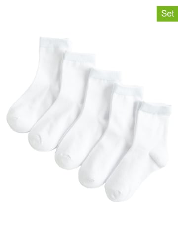 COOL CLUB 5er-Set: Socken in Weiß