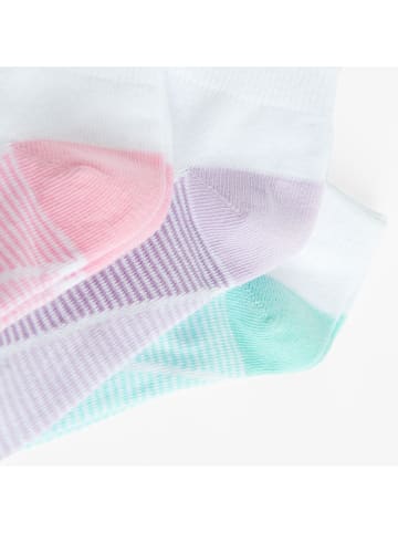 COOL CLUB 3er-Set: Socken in Weiß/ Lila/ Grün/ Rosa