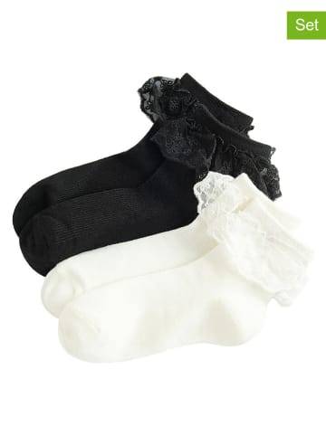 COOL CLUB 2er-Set: Socken in Schwarz/ Weiß