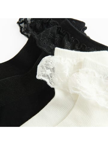 COOL CLUB 2er-Set: Socken in Schwarz/ Weiß