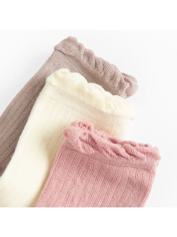 COOL CLUB 5er-Set: Socken in Rosa/ Creme