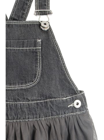 COOL CLUB Jeans-Latzkleid in Anthrazit