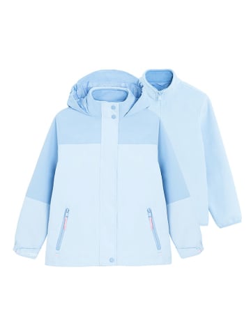 COOL CLUB Kurtka przeciwdeszczowa 3w1 w kolorze błękitnym