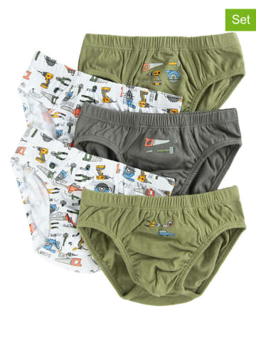 COOL CLUB 7er-Set: Slips in Weiß/ Khaki