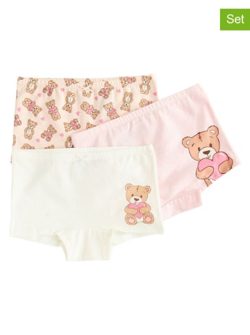 COOL CLUB 3er-Set: Pantys in Creme/ Rosa