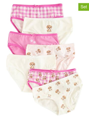 COOL CLUB 5er-Set: Slips in Pink/ Creme